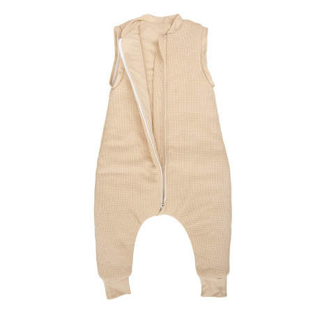 Bimbidreams Saco pijama con pies Waffle lino 75 cm