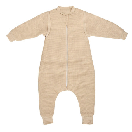Bimbidreams Saco pijama con pies Waffle lino 85 cm
