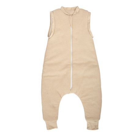 Bimbidreams Saco pijama con pies Waffle lino 85 cm