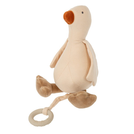 Bimbidreams Peluche musical de cuerda Happy Forest Oca en lino 30 cm