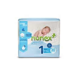 Nunex Pañales Premium Care Talla 1 (2-4 kg) 30 uds