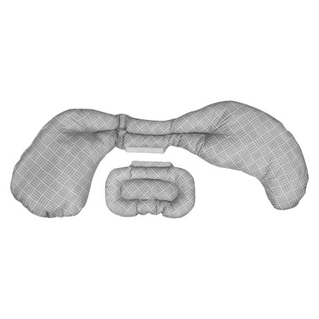 Chicco Almohada de embarazo Boppy Total Body Criss Cross Grey