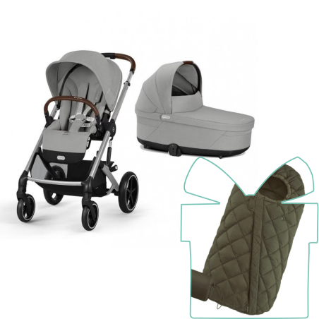 Cybex Coche Duo Balios S Lux + REGALO | Stone Grey