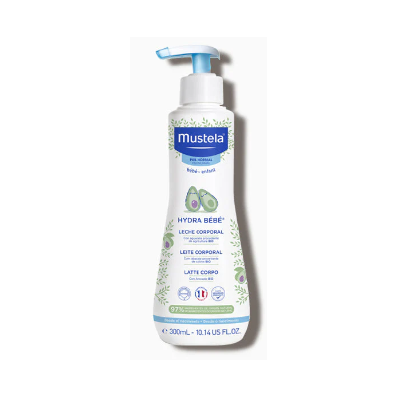Mustela Hydra bebé leche corporal Aguacate Bio 300 ml