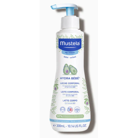 Mustela Hydra bebé leche corporal Aguacate Bio 300 ml
