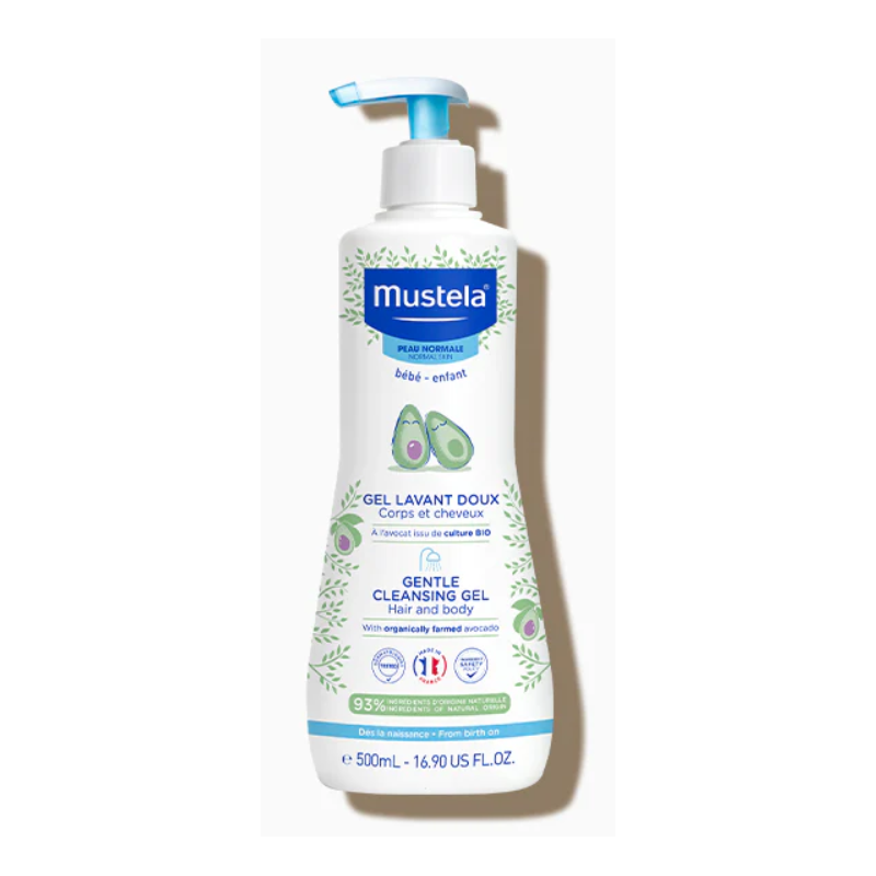 Mustela Gel de baño suave Aguacate Bio 750 ml