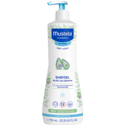 Mustela Babygel baño de espuma Aguacate Bio 750ml
