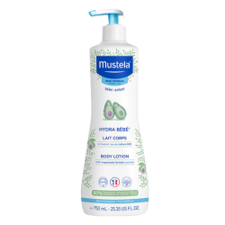 Mustela Hydra bebé leche corporal Aguacate Bio 750 ml