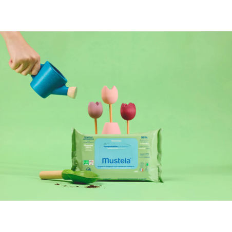 Mustela PACK AHORRO Toallitas limpiadoras compostables