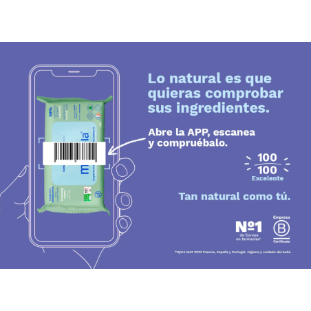 Mustela PACK AHORRO Toallitas limpiadoras compostables