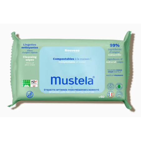 Mustela PACK AHORRO Toallitas limpiadoras compostables