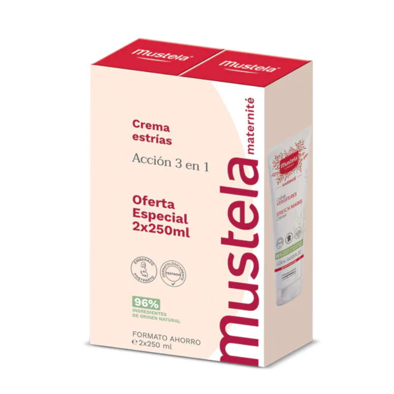 Mustela Duplo Crema estrías 3 en 1 2 x 250 ml