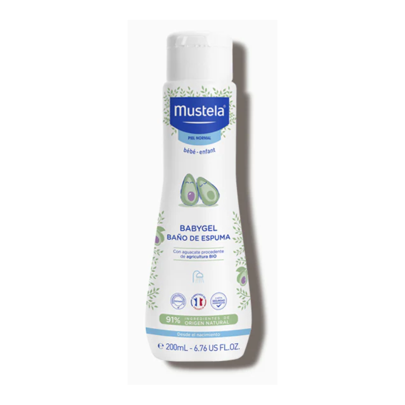Mustela Babygel baño de espuma Aguacate Bio 200 ml