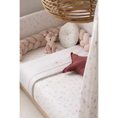Bimbidreams Peluche musical de cuerda Monet ciervo rosa 30 cm