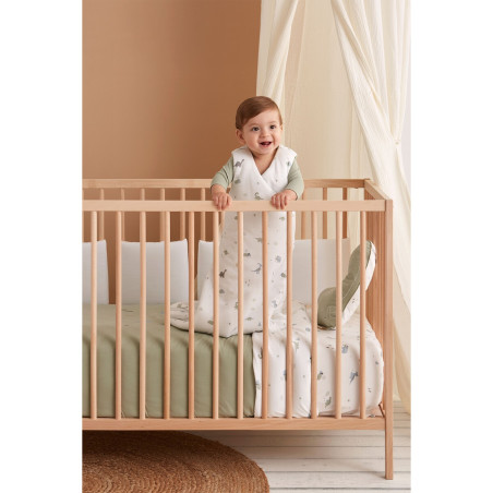 Bimbidreams Saco de dormir redondo Trex 75 cm 1-12m  Blanco y verde