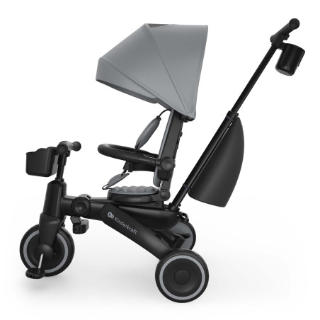 Kinderkraft Triciclo 6 en 1 JAZZ 3 evolutivo en bicicleta de equilibrio Gris