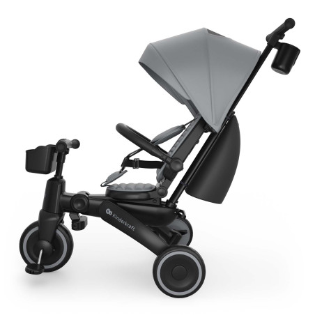 Kinderkraft Triciclo 6 en 1 JAZZ 3 evolutivo en bicicleta de equilibrio Gris