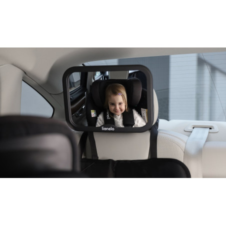 Lionelo espejo para coche de bebé Sett Black Carbon