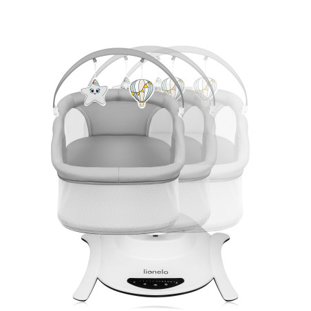 Lionelo Hamaca - cuna mecedora Bella Set Grey Concrete