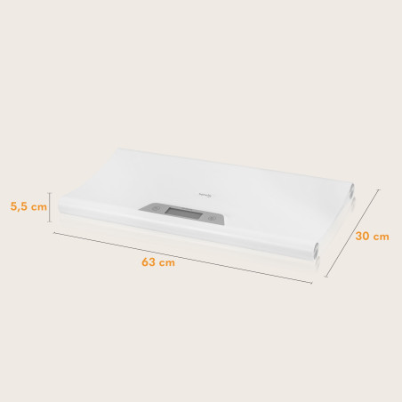 Lionelo Báscula de bebé Babybalance White