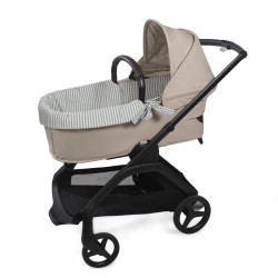 Walking Mum Cubre cuco dual + funda colchón Praliné Vichy Matcha