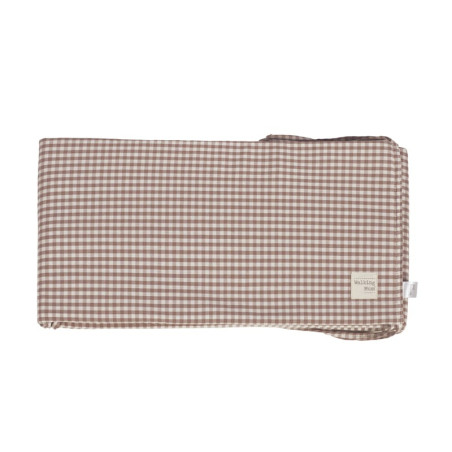 Walking Mum Protector cuna 120x60 cm Praliné Vichy - Rayas Moka