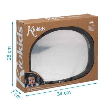 Kiokids Espejo retrovisor trasero para contramarcha orientable