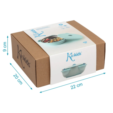 Kiokids Termo para alimentos en acero inoxidable azul