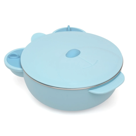 Kiokids Termo para alimentos en acero inoxidable azul
