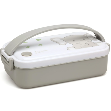 Kiokids Caja almuerzo acero inoxidable elefante 550 ml