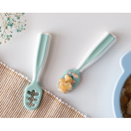 Kiokids Set 2 precucharas salvia para bebés
