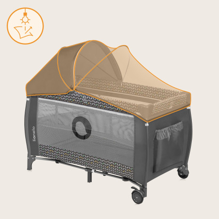 Lionelo Cuna de Viaje 2en1 Sven Plus | Grey Scandi