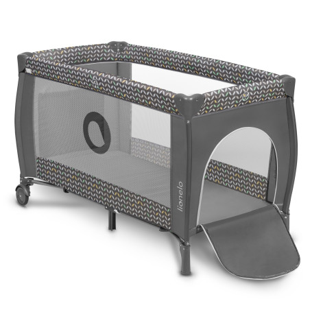 Lionelo Cuna de Viaje 2en1 Sven Plus | Grey Scandi