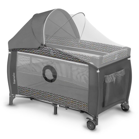 Lionelo Cuna de Viaje 2en1 Sven Plus | Grey Scandi