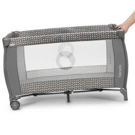 Lionelo Cuna de Viaje 2en1 Sven Plus | Grey Scandi