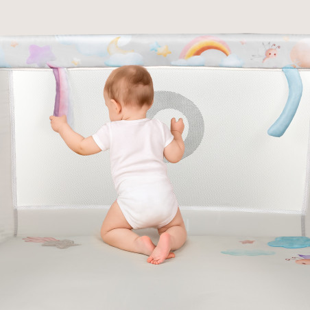 Lionelo Parque multifuncional Mille Plus Grey Beige