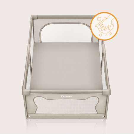 Lionelo Parque cuadrado Willow Beige Sand