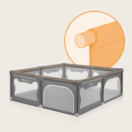 Lionelo Parque cuadrado Willow XL Grey Concrete