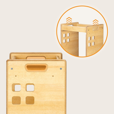 Lionelo Torre de aprendizaje Montessori natural madera