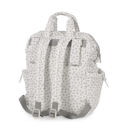 Pasito a pasito Mochila Little Bloom Flor Gris