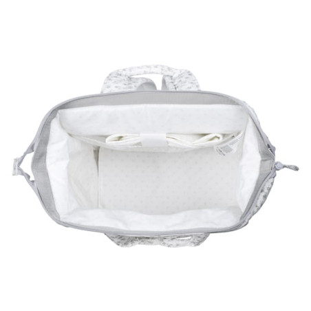 Pasito a pasito Mochila Little Bloom Flor Gris