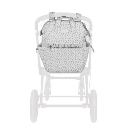 Pasito a pasito Mochila Little Bloom Flor Gris