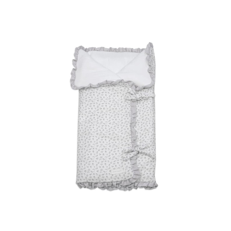 Pasito a pasito Arrullo / Manta Little Bloom Flor Gris TOG 2,5