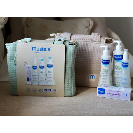 Mustela Bolsa carrito 4 productos beige