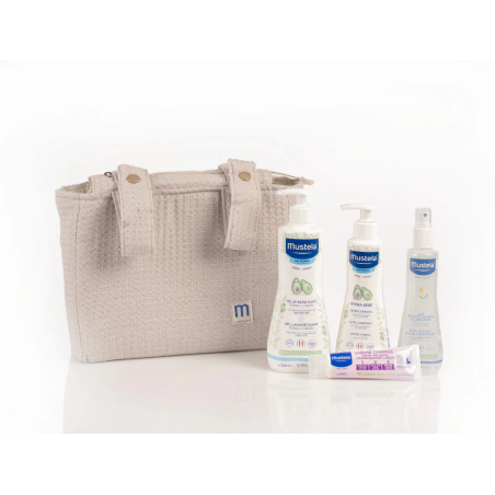 Mustela Bolsa carrito 4 productos beige