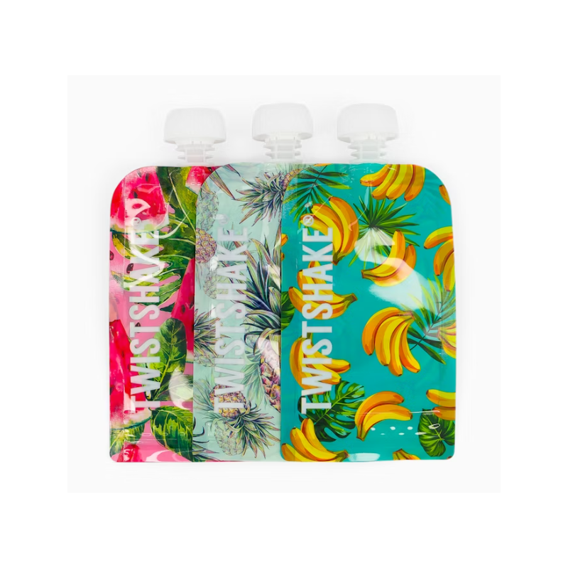 Twistshake Bolsas para Exprimir 220ml Fruta Pack de 3