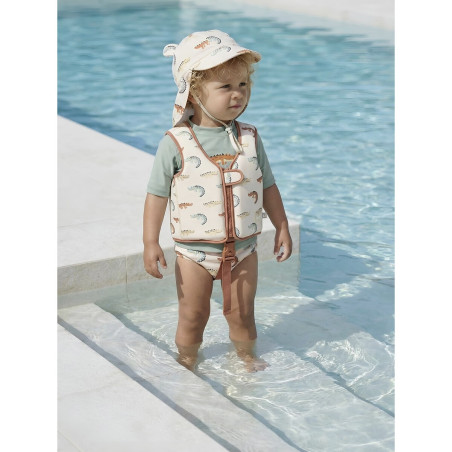 Bimbidreams Set Bañador + gorra con protección solar UV Caiman 3-12 M