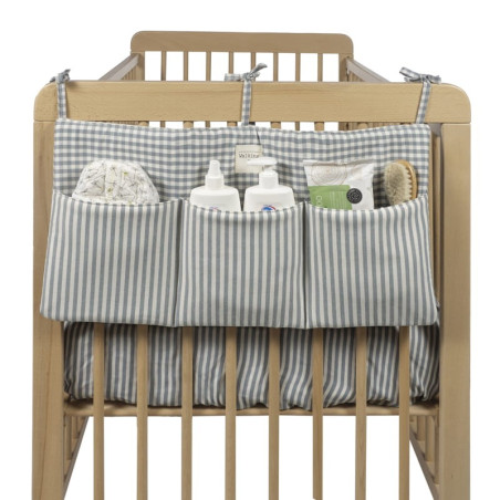 Walking Mum Organizador Cuna Praliné Vichy/Rayas Matcha