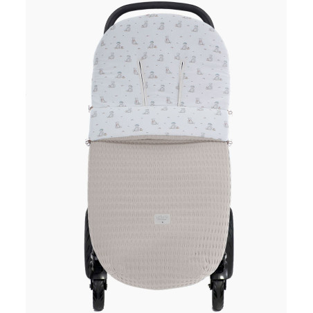 Uzturre Saco de silla universal Teddy Piedra
