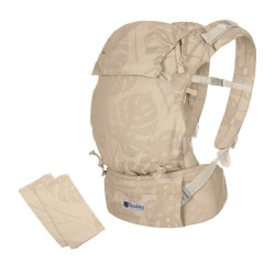 Quokkababy Mochila Portabebés E-Carrier Taupe Leaves